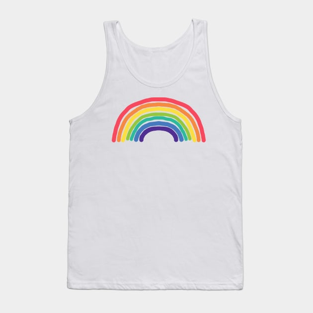 Crayon Rainbow Tank Top by ellenhenryart